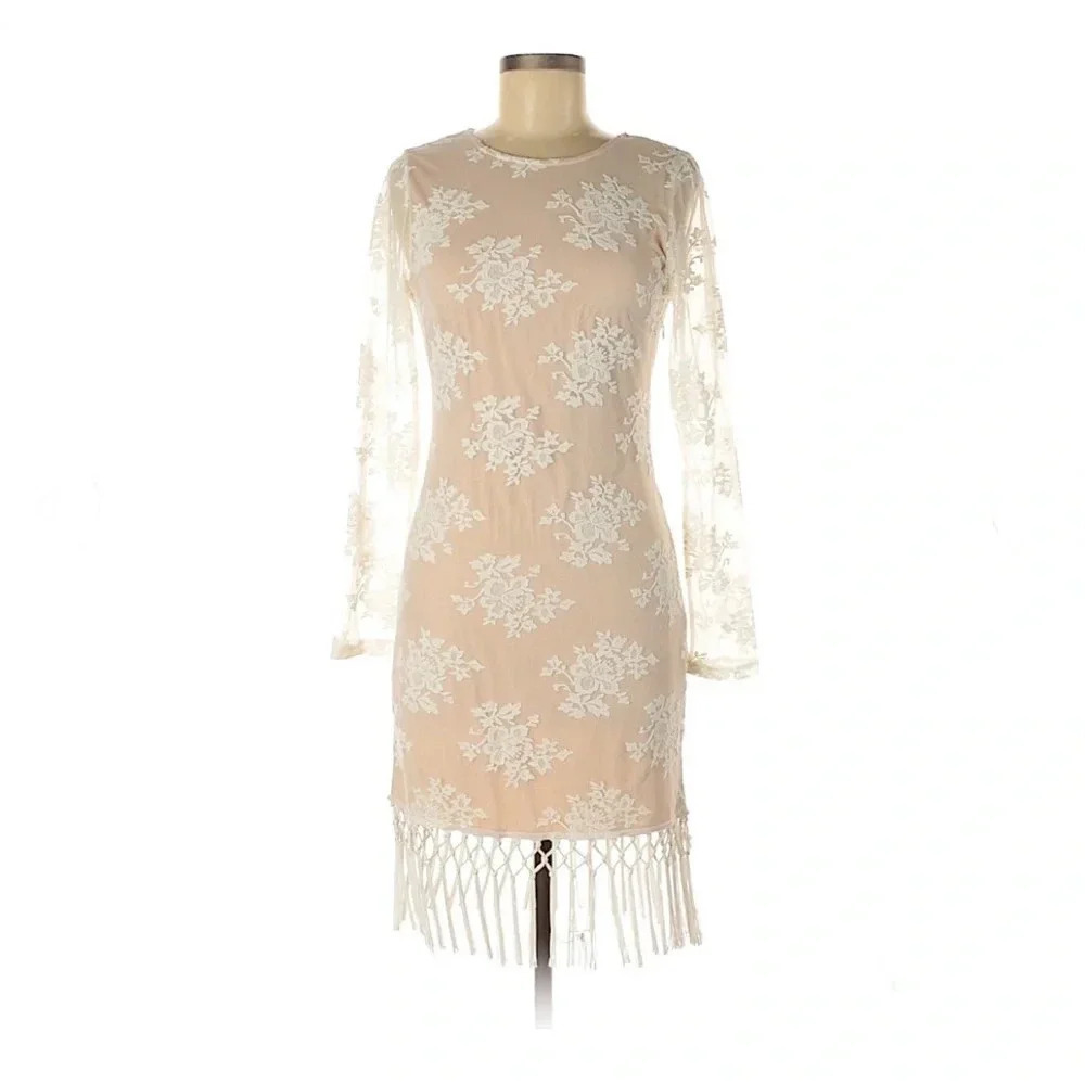 ⭐️Majorelle Lace Fringe Dress
